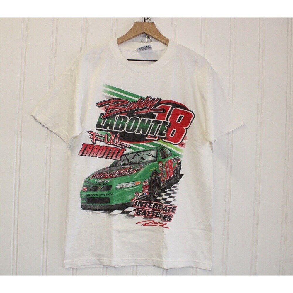 Vintage 1998 Chase Authentics Printed T-Shirt Bobby Labonte #18 Size Large L